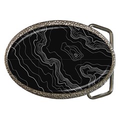 Black Topography Belt Buckles by goljakoff