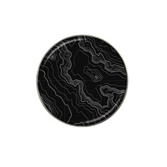 Black Topography Hat Clip Ball Marker (4 Pack) by goljakoff