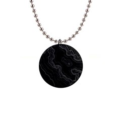 Black Topography 1  Button Necklace by goljakoff