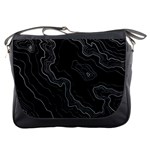 Black Topography Messenger Bag Front