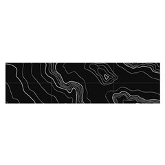 Black Topography Satin Scarf (oblong) by goljakoff