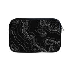 Black Topography Apple Macbook Pro 13  Zipper Case by goljakoff