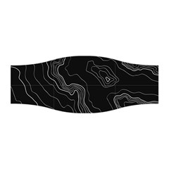 Black Topography Stretchable Headband by goljakoff