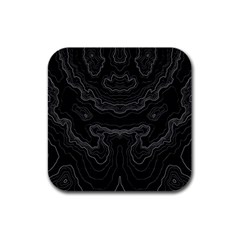 Topography Rubber Square Coaster (4 Pack)  by goljakoff