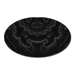 Topography Oval Magnet by goljakoff