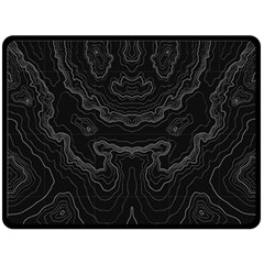 Topography Double Sided Fleece Blanket (large)  by goljakoff