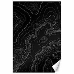 Topography Map Canvas 24  X 36  by goljakoff