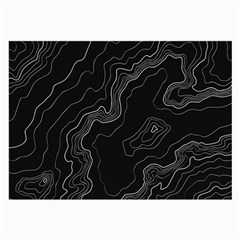 Topography Map Large Glasses Cloth (2 Sides) by goljakoff