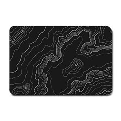 Topography Map Small Doormat  by goljakoff