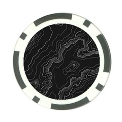 Topography Map Poker Chip Card Guard by goljakoff