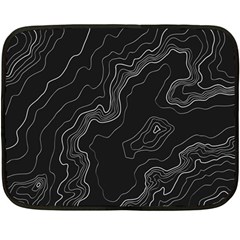 Topography Map Fleece Blanket (mini) by goljakoff