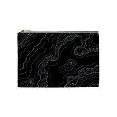 Topography Map Cosmetic Bag (medium) by goljakoff