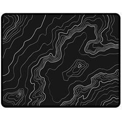 Topography Map Fleece Blanket (medium)  by goljakoff