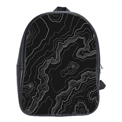 Topography Map School Bag (xl) by goljakoff