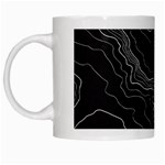 Black Topography White Mugs Left