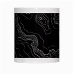 Black Topography White Mugs Center