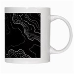 Black Topography White Mugs Right