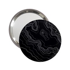 Black Topography 2 25  Handbag Mirrors by goljakoff