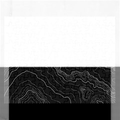 Black Topography Rectangular Jigsaw Puzzl by goljakoff