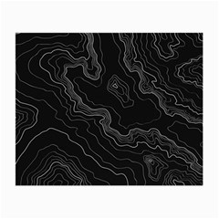 Black Topography Small Glasses Cloth (2 Sides) by goljakoff