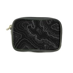 Black Topography Coin Purse by goljakoff