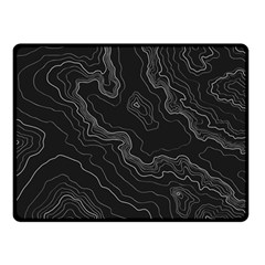 Black Topography Double Sided Fleece Blanket (small)  by goljakoff