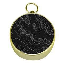 Black Topography Gold Compasses by goljakoff