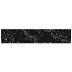 Black Topography Small Flano Scarf by goljakoff