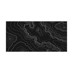 Black Topography Yoga Headband by goljakoff