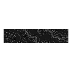 Black Topography Velvet Scrunchie by goljakoff