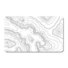 Topography Map Magnet (rectangular) by goljakoff