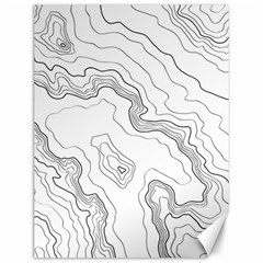 Topography Map Canvas 12  X 16  by goljakoff