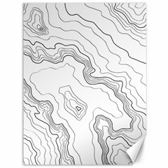 Topography Map Canvas 36  X 48  by goljakoff