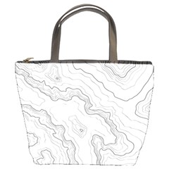 Topography Map Bucket Bag by goljakoff