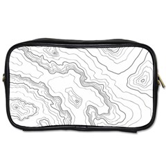 Topography Map Toiletries Bag (one Side) by goljakoff