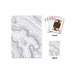 Topography Map Playing Cards Single Design (mini) by goljakoff