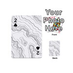 Topography map Playing Cards 54 Designs (Mini) Front - Spade2