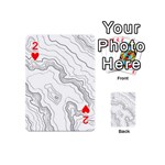 Topography map Playing Cards 54 Designs (Mini) Front - Heart2