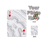 Topography map Playing Cards 54 Designs (Mini) Front - Heart7