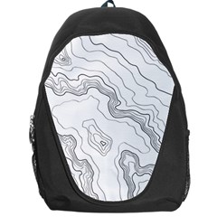 Topography Map Backpack Bag by goljakoff