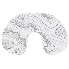 Topography Map Travel Neck Pillow by goljakoff