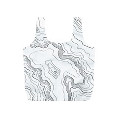 Topography Map Full Print Recycle Bag (s) by goljakoff