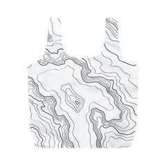 Topography Map Full Print Recycle Bag (m) by goljakoff