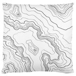 Topography map Standard Flano Cushion Case (Two Sides) Back