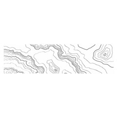 Topography Map Satin Scarf (oblong) by goljakoff