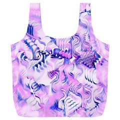 Hydrangea Blossoms Fantasy Gardens Pastel Pink And Blue Full Print Recycle Bag (xxl) by CrypticFragmentsDesign