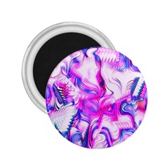 Hot Pink Fuchsia Flower Fantasy  2 25  Magnets by CrypticFragmentsDesign