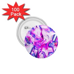 Hot Pink Fuchsia Flower Fantasy  1 75  Buttons (100 Pack)  by CrypticFragmentsDesign