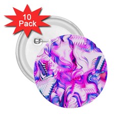 Hot Pink Fuchsia Flower Fantasy  2 25  Buttons (10 Pack)  by CrypticFragmentsDesign