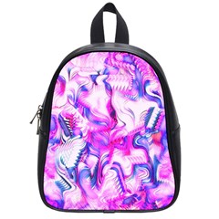 Hot Pink Fuchsia Flower Fantasy  School Bag (small) by CrypticFragmentsDesign